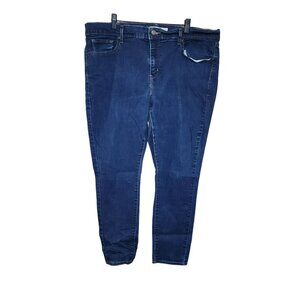 Levis 711 Skinny dark wash womens plus size 18W
